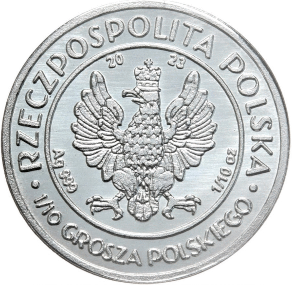 Jadwiga-2 Srebrna Królowa Jadwiga 1/10 oz BU