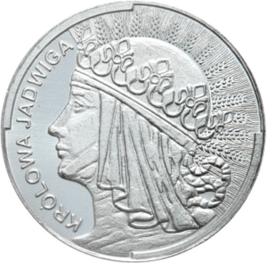 jadwiga1 Srebrna Królowa Jadwiga 1/10 oz BU