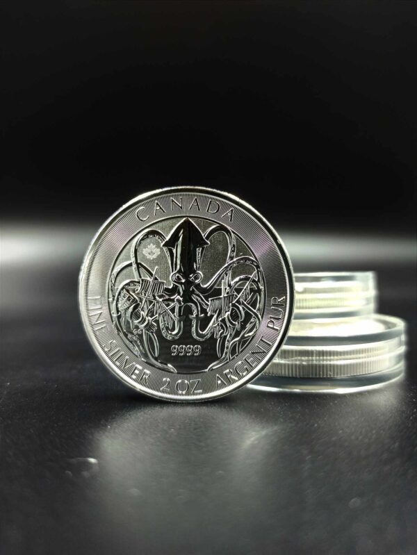 Kraken - 2 oz - srebro 9999