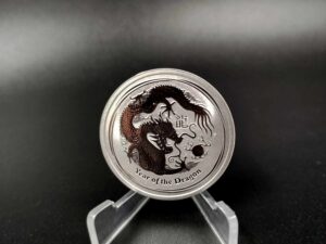 Lunar II Rok Smoka 1/2 oz Srebro 999