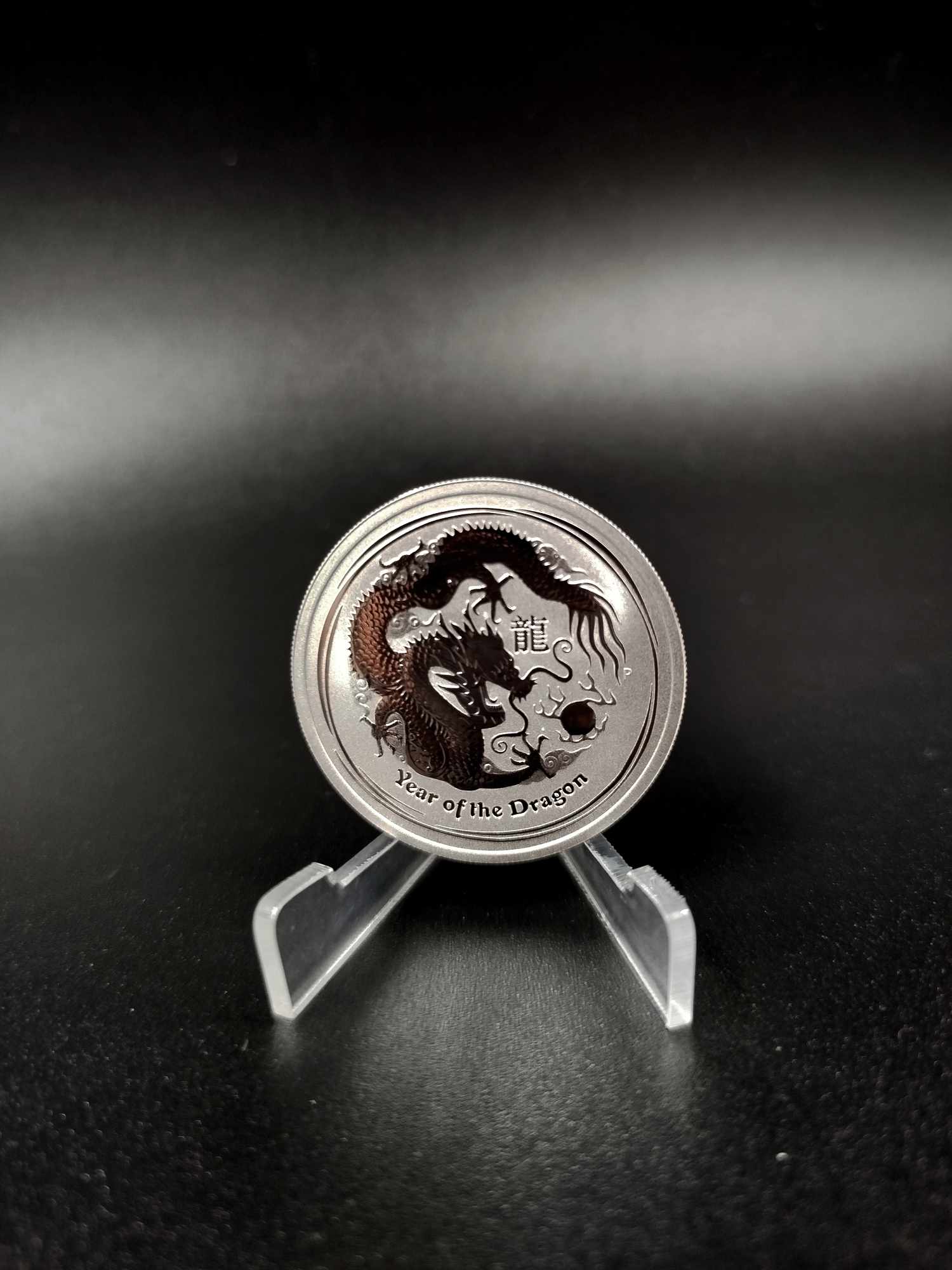 Lunar II Rok Smoka 1/2 oz Srebro 999 2012