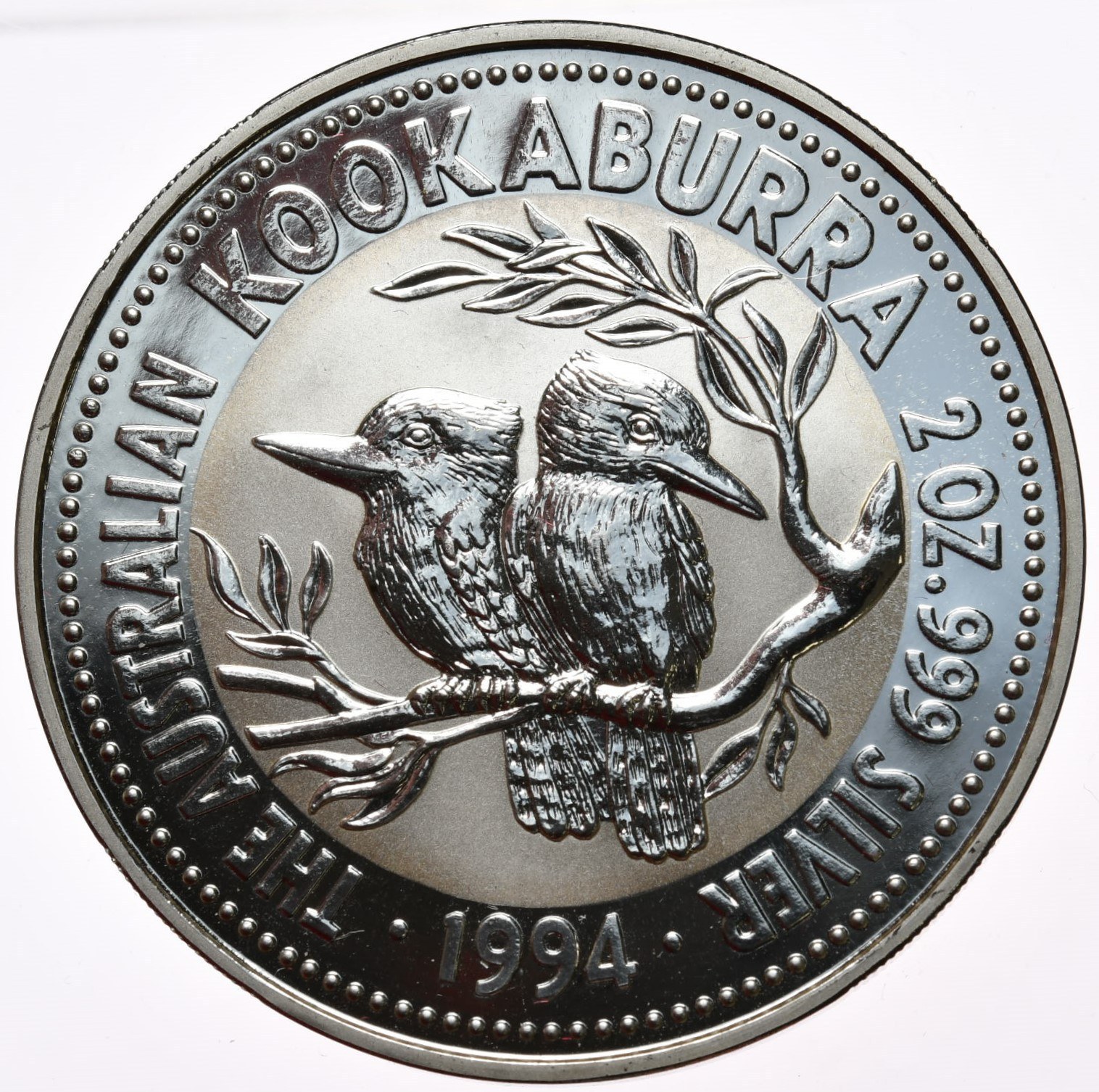 srebrna moneta kookaburra 2 oz 1994