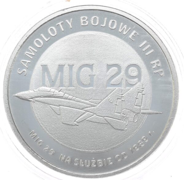 MIG-29 Srebrna Moneta 1/2 oz