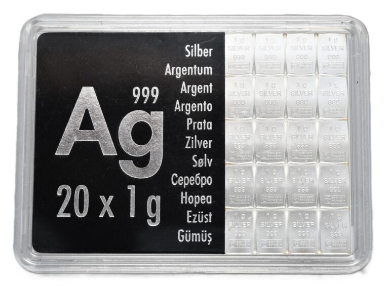 CombiBar Valcambi 20 x 1g - Srebro 999