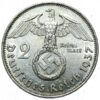 third_reich-2-reichsmark-1937 2 Marki Hindenburg (1936–1939)–8 gram-Srebro .625