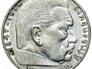2 Marki Hindenburg (1936–1939)–8 gram-Srebro .625