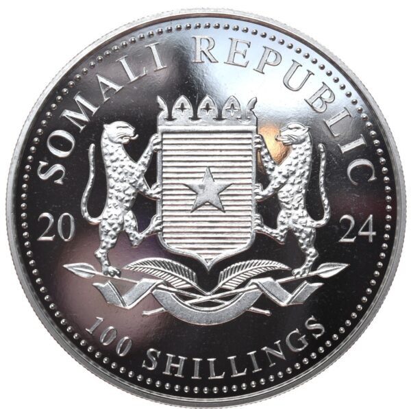 2773442_2b Słoń Somalijski 2024 - Ag 1 oz - African Wildlife