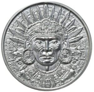 Aztek Bu 1 Kalendarz Azteków 1 oz – Srebro .999 USA (Aztec Calendar)