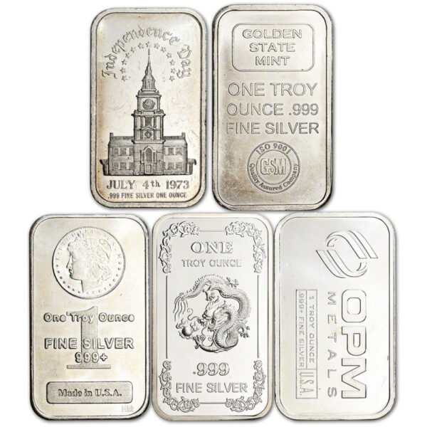 Sztabka Srebra Niesortowana 1 oz