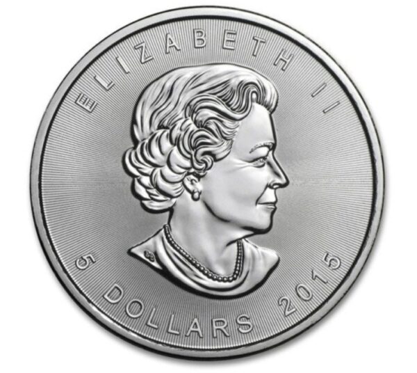 liść 2 Kanadyjski Liść Klonu 2015 - 1 oz Ag.9999