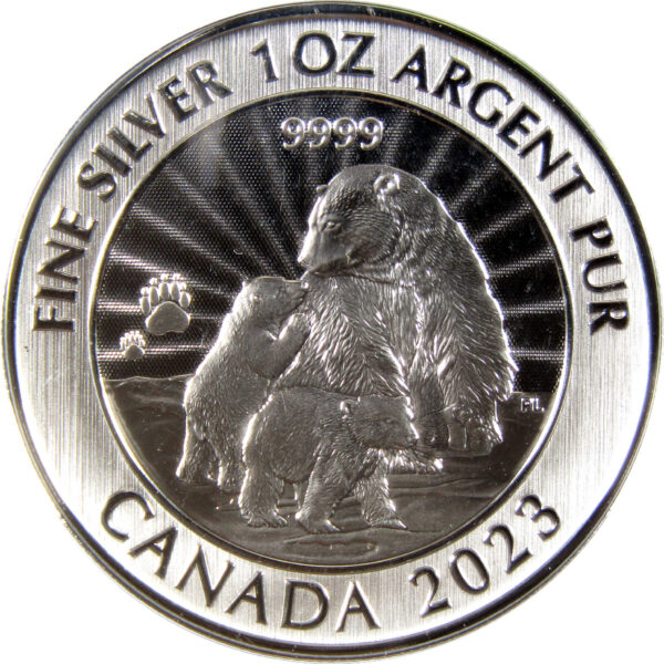 Majestic Polar Bear 2023 - Srebro 1 oz 9999