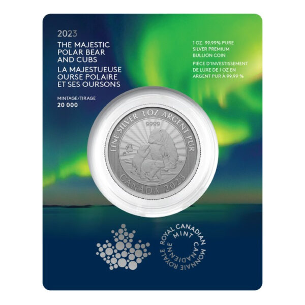 Majestic Polar Bear 2023 - Srebro 1 oz 9999