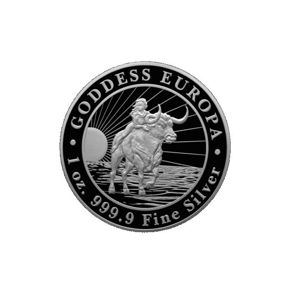 Goddess Europa 1 oz – srebrna moneta - Tokelau 2022