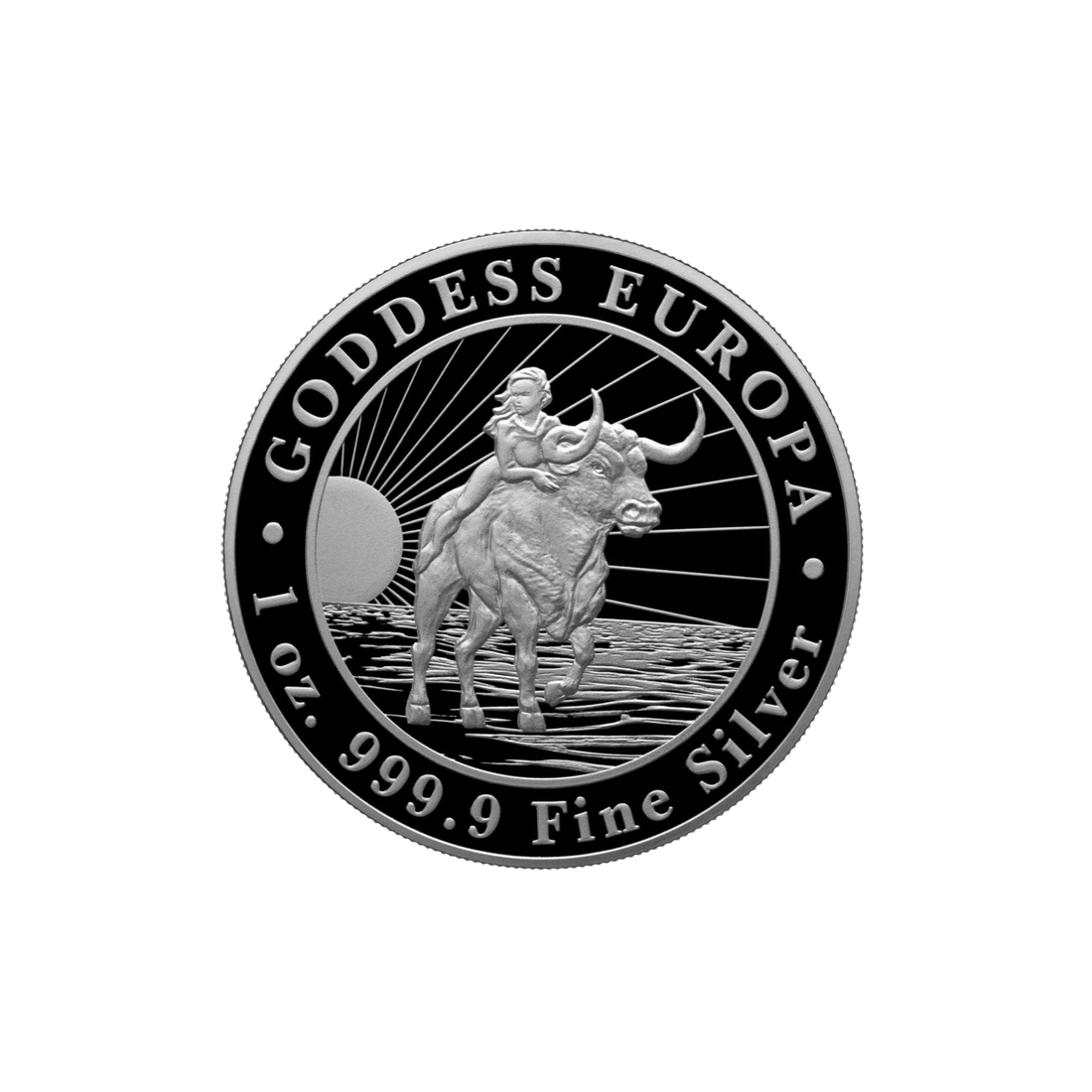 Goddess Europa 1 oz to srebrna moneta bulionowa Tokelau z 2022 roku